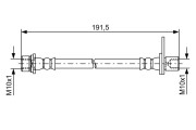 1 987 481 738 Brzdová hadice BOSCH