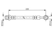 1 987 481 743 Brzdová hadice BOSCH