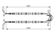 1 987 482 537 Tažné lanko, parkovací brzda BOSCH