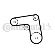 7PK1076K1 Sada žebrovaných klínových řemenů CONTINENTAL CTAM