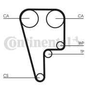 CT1006 ozubený řemen CONTINENTAL CTAM