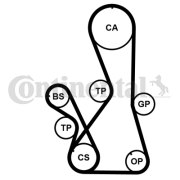 CT1016K2PRO Sada rozvodového řemene CONTINENTAL CTAM