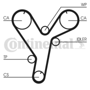 CT1080 Ozubený řemen CONTINENTAL CTAM