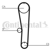 CT1132 Ozubený řemen CONTINENTAL CTAM