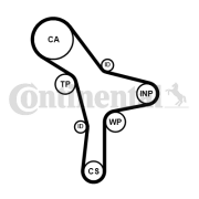 CT1176 Ozubený řemen CONTINENTAL CTAM