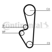 CT524 Ozubený řemen CONTINENTAL CTAM