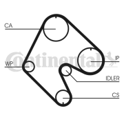 CT529 ozubený řemen CONTINENTAL CTAM