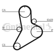 CT622 Ozubený řemen CONTINENTAL CTAM