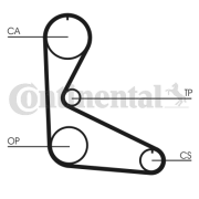 CT626 ozubený řemen CONTINENTAL CTAM