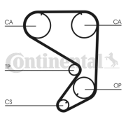 CT652 ozubený řemen CONTINENTAL CTAM