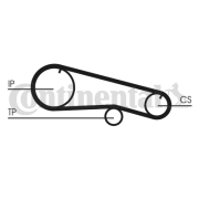 CT668 Ozubený řemen CONTINENTAL CTAM