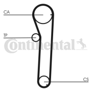 CT672 Ozubený řemen CONTINENTAL CTAM