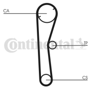 CT674 ozubený řemen CONTINENTAL CTAM