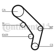 CT755K1 Sada rozvodového řemene CONTINENTAL CTAM