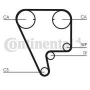 CT804 ozubený řemen CONTINENTAL CTAM