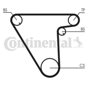 CT833 Ozubený řemen CONTINENTAL CTAM