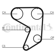 CT900 ozubený řemen CONTINENTAL CTAM