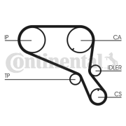 CT952 ozubený řemen CONTINENTAL CTAM