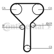 CT992 Ozubený řemen CONTINENTAL CTAM