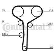 CT977K2 Sada rozvodového řemene CONTINENTAL CTAM