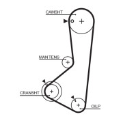 5256XS Ozubený řemen FleetRunner™ Micro-V® Kit GATES