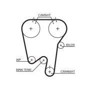 5396XS Ozubený řemen FleetRunner™ Micro-V® Kit GATES