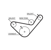 5456XS Ozubený řemen FleetRunner™ Micro-V® Kit GATES