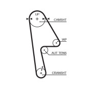 T312RB ozubený řemen RPM™ Racing Timing Belt GATES