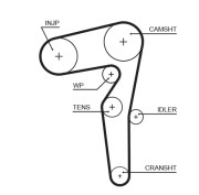 5646XS Ozubený řemen FleetRunner™ Micro-V® Kit GATES