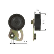 T39019 Napínací kladka, žebrovaný klínový řemen DriveAlign® GATES