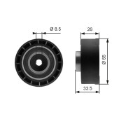 T39057 GATES napínacia kladka rebrovaného klinového remeňa T39057 GATES