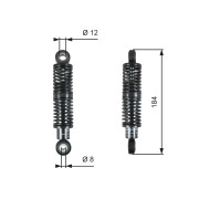 T39265 Tlumič vibrací, žebrovaný klínový řemen RPM™ Racing Micro-V® GATES