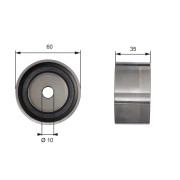 T41040 Vratná/vodicí kladka, ozubený řemen FleetRunner™ Micro-V® Kit GATES