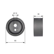 T41189 Napínací kladka, ozubený řemen FleetRunner™ Micro-V® Kit GATES