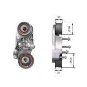 T41221 Napínací kladka, ozubený řemen FleetRunner™ Micro-V® Stretch Fit® GATES