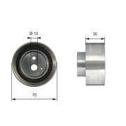 T41254 Napínací kladka, ozubený řemen FleetRunner™ Micro-V® Kit GATES