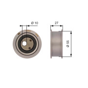 T42042 Napínací kladka, ozubený řemen FleetRunner™ Micro-V® Kit GATES