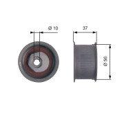 T42086 Vratná/vodicí kladka, ozubený řemen FleetRunner™ Micro-V® Kit GATES