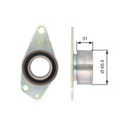 T42090 Vratná/vodicí kladka, ozubený řemen FleetRunner™ Micro-V® Kit GATES