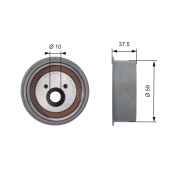 T42138 Vratná/vodicí kladka, ozubený řemen FleetRunner™ Micro-V® Kit GATES