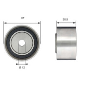 T42173 Vratná/vodicí kladka, ozubený řemen FleetRunner™ Micro-V® Kit GATES