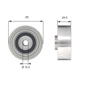 T42190 Vratná/vodicí kladka, ozubený řemen FleetRunner™ Micro-V® Kit GATES