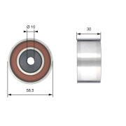 T42202 Vratná/vodicí kladka, ozubený řemen FleetRunner™ Micro-V® Kit GATES