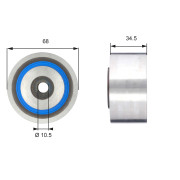 T42203 Vratná/vodicí kladka, ozubený řemen FleetRunner™ Micro-V® Kit GATES