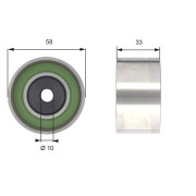 T42210 Vratná/vodicí kladka, ozubený řemen FleetRunner™ Micro-V® Kit GATES