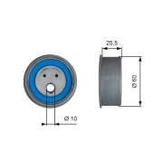 T42230 Napínací kladka, ozubený řemen FleetRunner™ Micro-V® Kit GATES