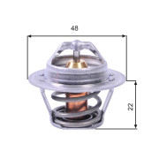 TH00391G1 Termostat, chladivo GATES