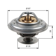 TH13287G1 Termostat, chladivo GATES