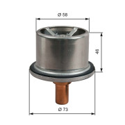 TH51287G1 Termostat, chladivo GATES