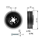 TVD1015A Řemenice, klikový hřídel FleetRunner™ GATES